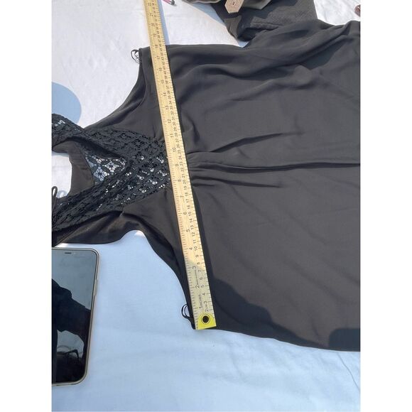 Alya size M black swing tank lace dress. - Picture 6 of 7